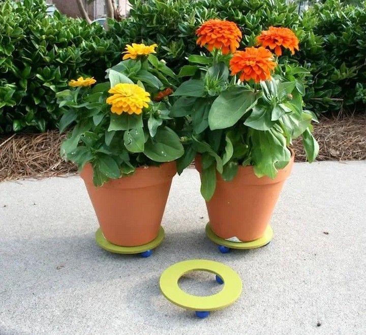 Plant Stand with Craft Store Supplies