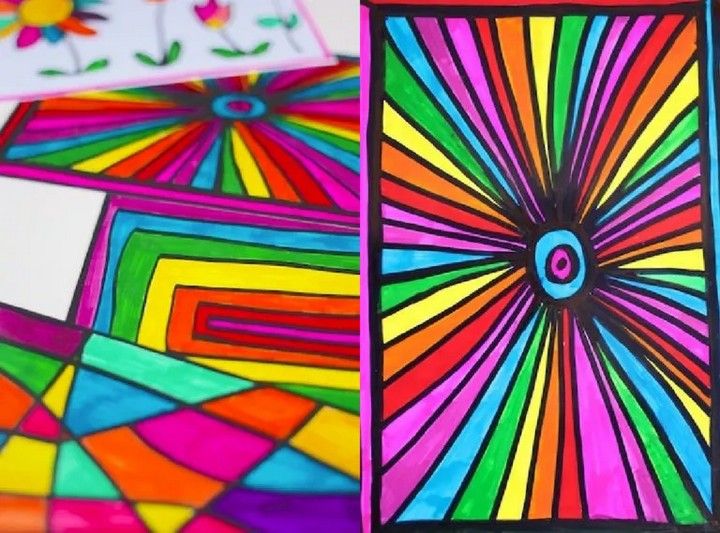 Stained Glass Art with Sharpies and Photo Paper