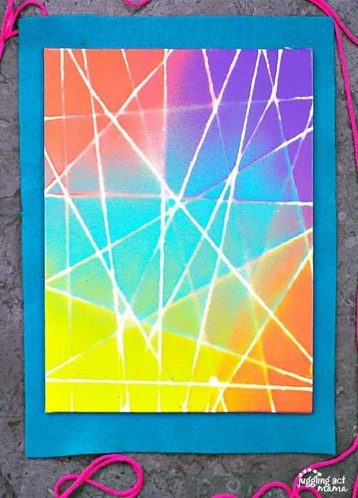 String Art on Canvas 1