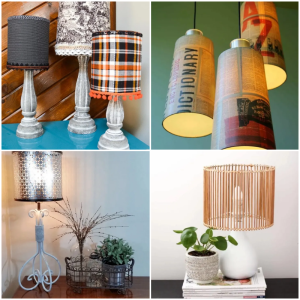 30 Fun Inexpensive DIY Lampshade Ideas