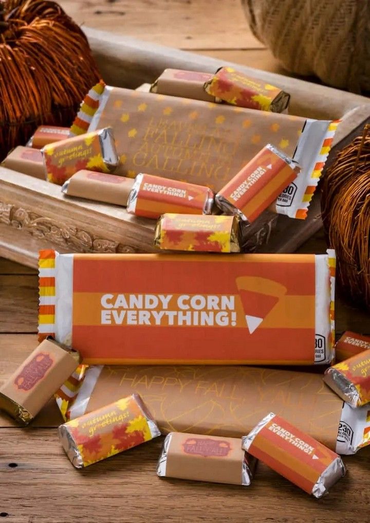 Candy Bar Wrapper Free Fall Printables