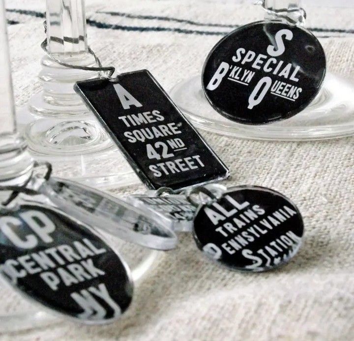 City Themed Wine Charms