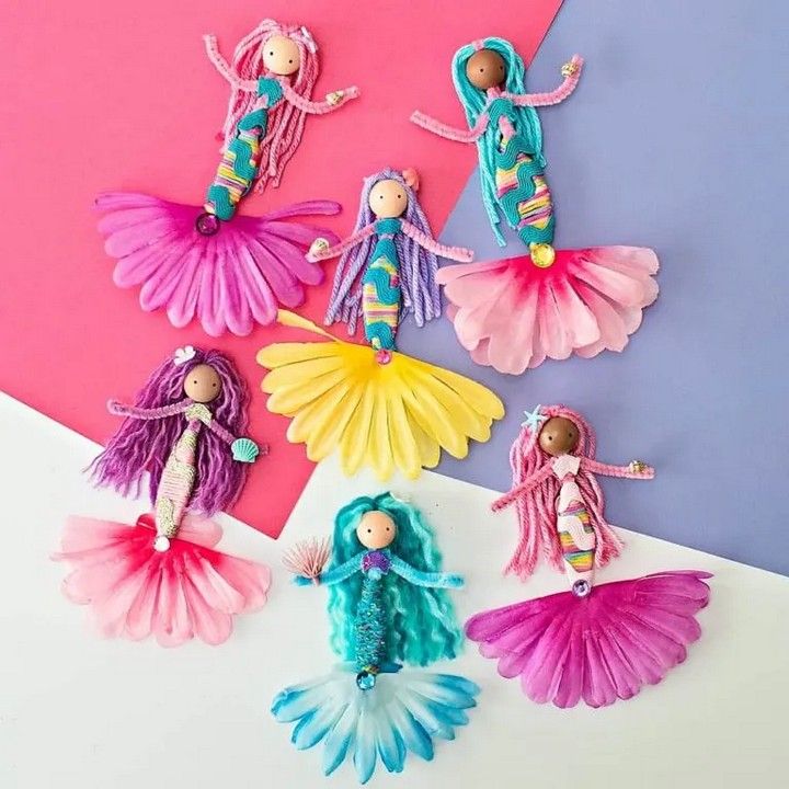 Colorful Mermaid Dolls
