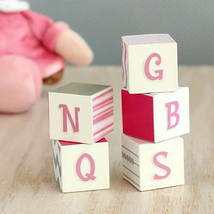 DIY Alphabet Blocks for Nursery Decor