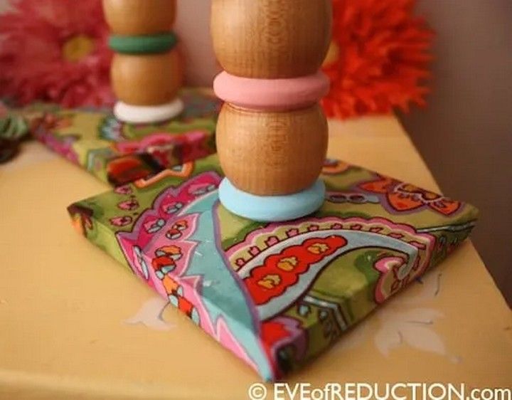 DIY Candlestick Holders Out of Crib Parts