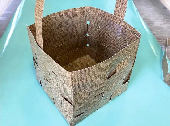 DIY Wrapping Paper Basket