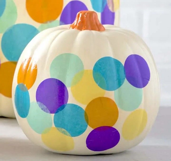 Decorate a Pumpkin with Confetti