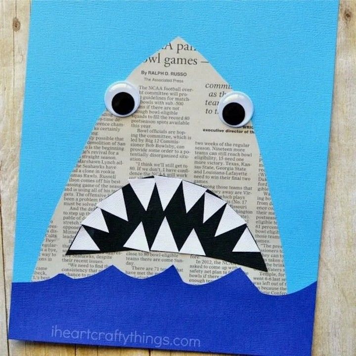 Newspaper Shark Craft
