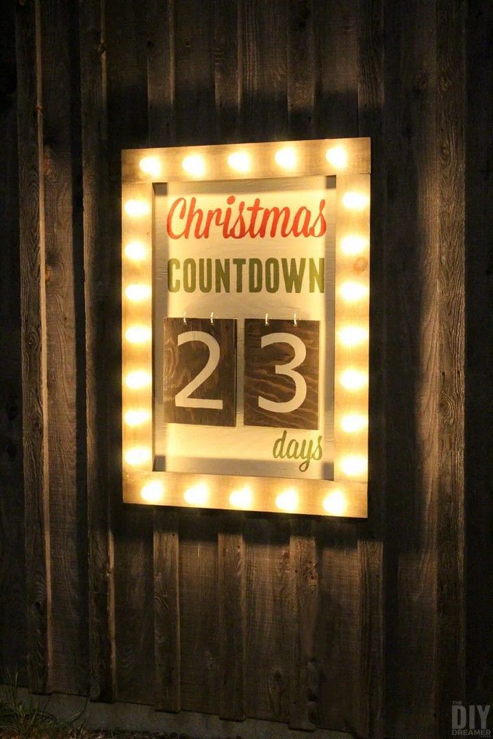 Outdoor Countdown Marquee Sign