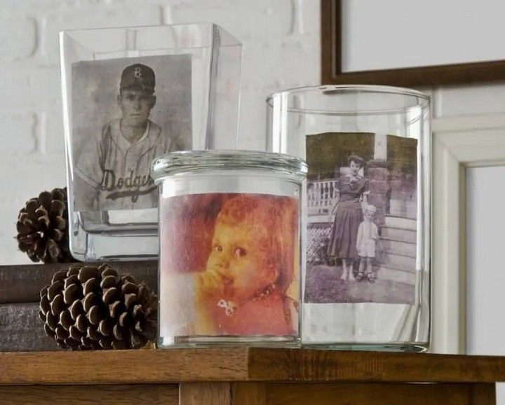 Photo Transfer to Glass Vases