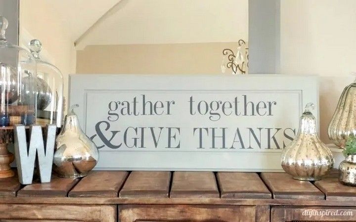 Repurposed DIY Thanksgiving Sign