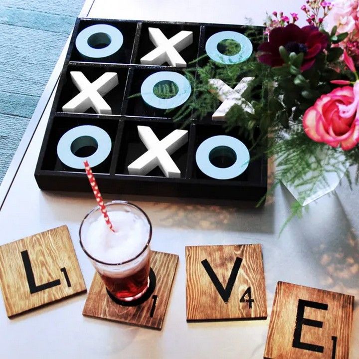 Scrabble Tile Inspired Coasters