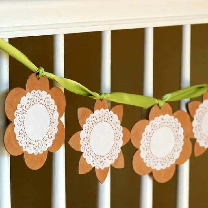 Spring Banner from a Chipboard Album