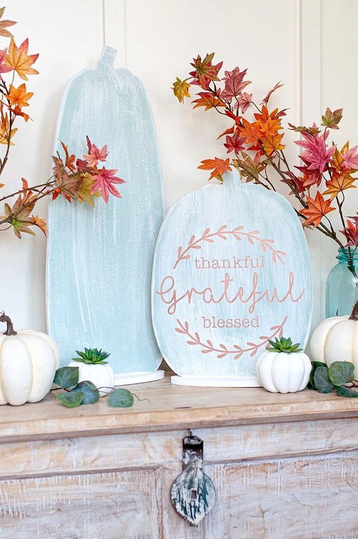 Thanksgiving and Halloween Reversible Sign
