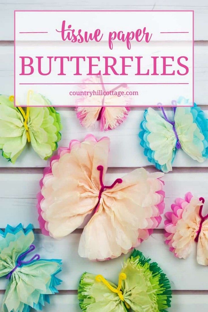Tissue Paper Butterflies