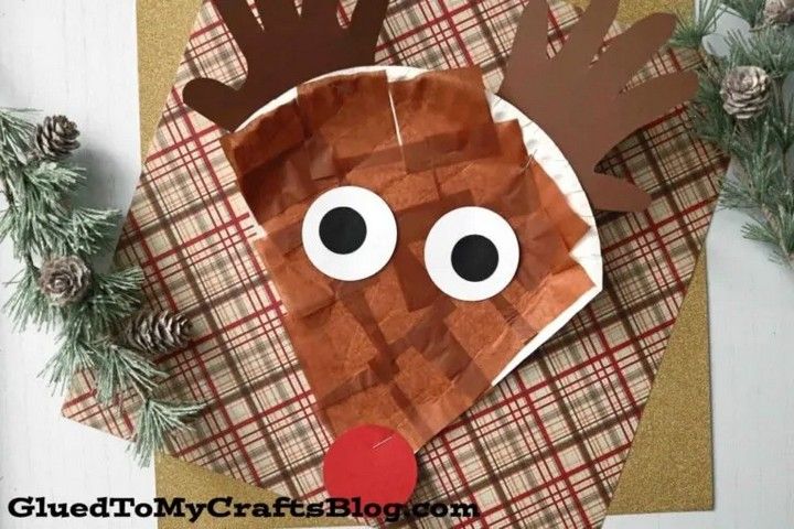 Tissue Paper Paper Plate Reindeer