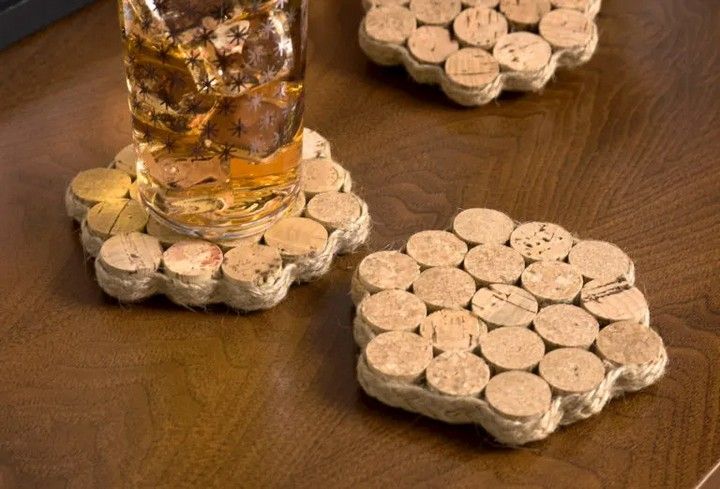 Wine Cork Coasters Look Great on a Budget