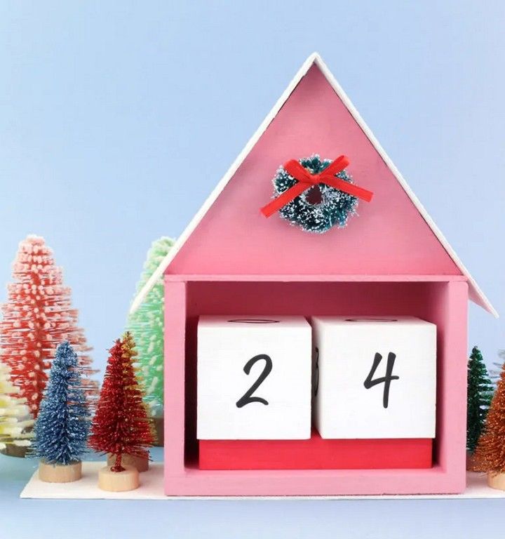 Wooden Block Christmas Countdown