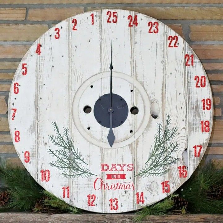 ountdown to Christmas Spool Clock