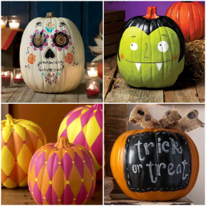 22 DIY Painted Pumpkins Colorful Ideas