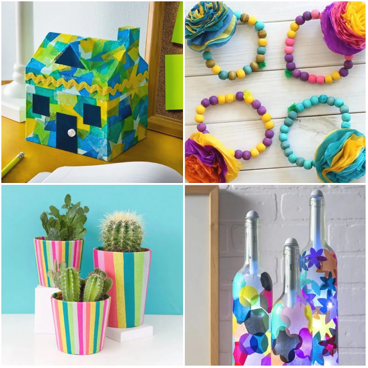 Tissue Paper Crafts: 50 DIY Ideas You Can Make With the Kids • Cool Crafts