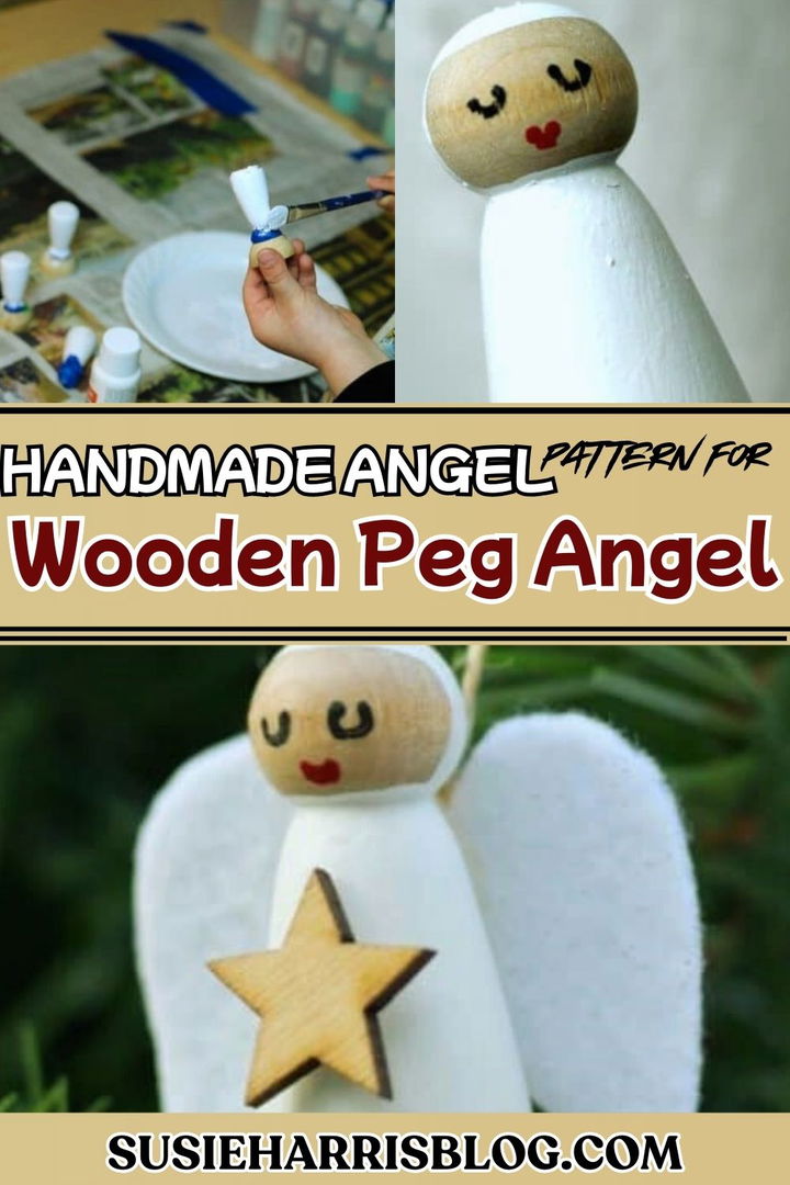 WOODEN PEG ANGEL