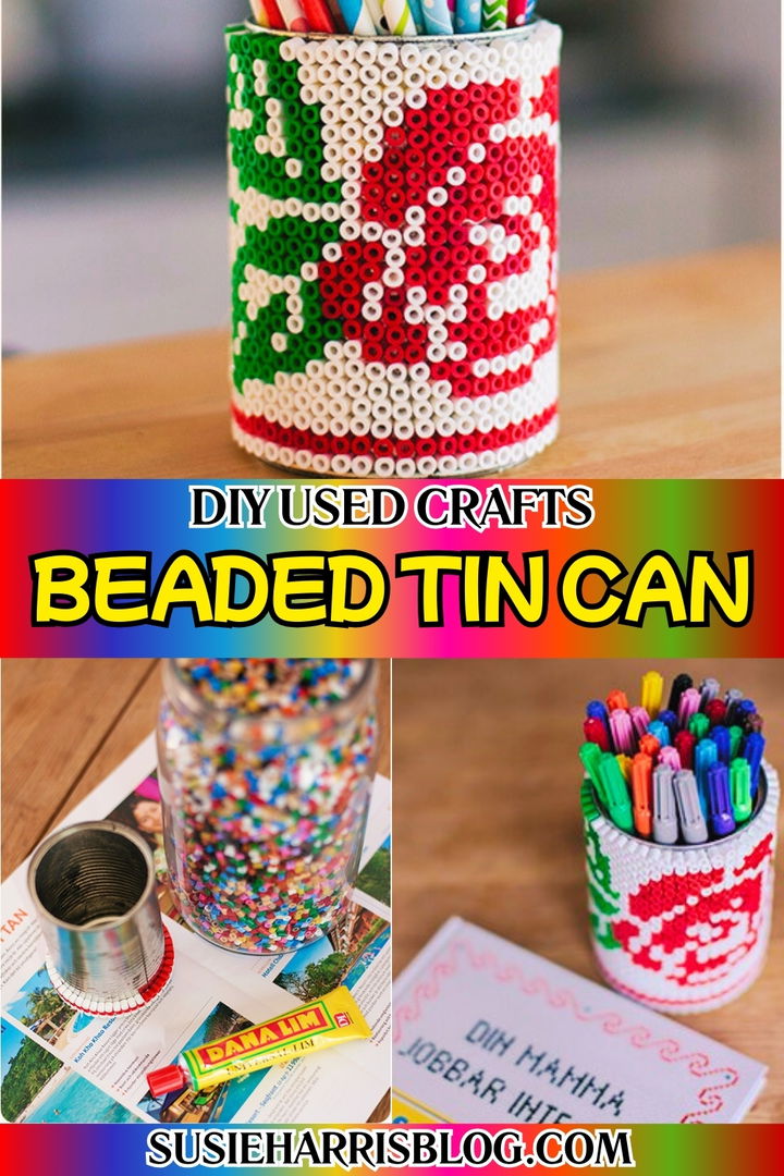 Beaded Tin Can