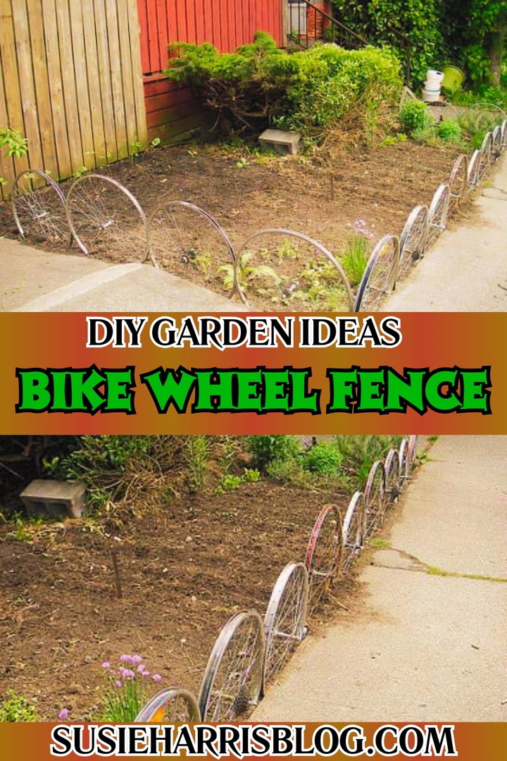 Bike Wheel Fence