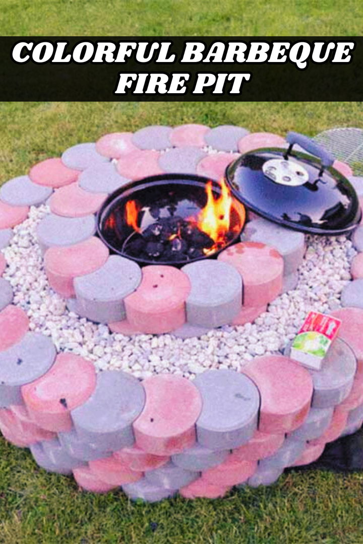 Colorful Barbeque Fire Pit