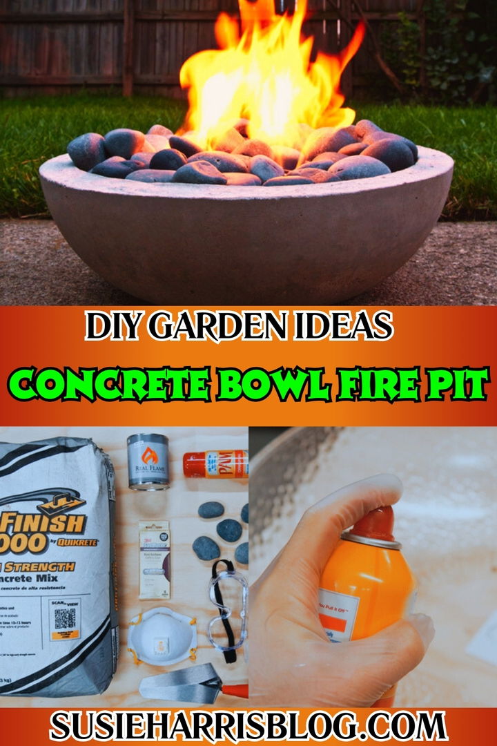 Concrete Bowl Fire Pit