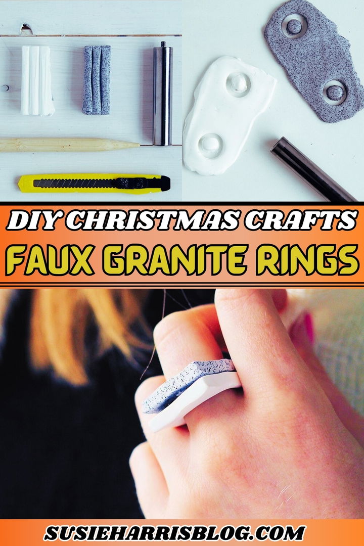 Faux Granite Rings