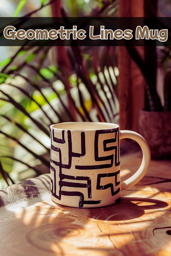 Geometric Lines mug