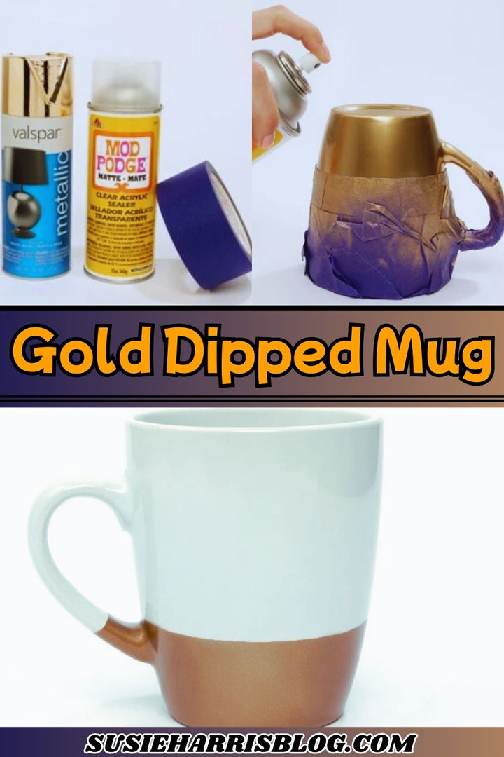 Gold Dipped Mug