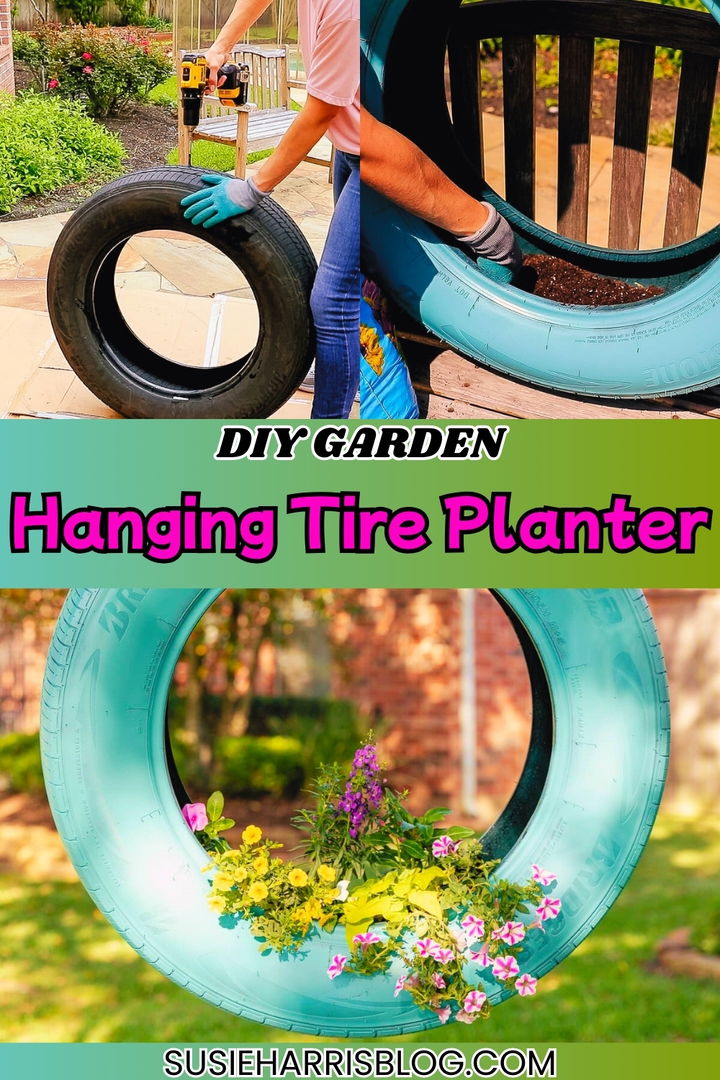 Hanging Tire Planter