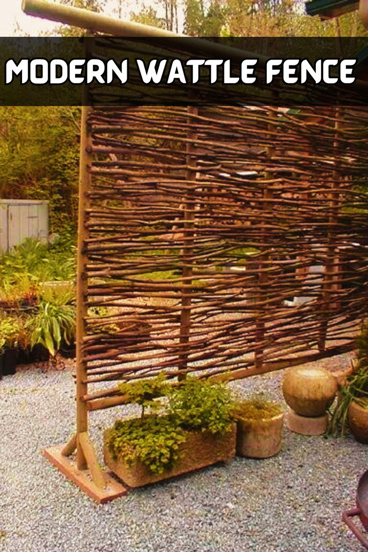 Modern Wattle Fence