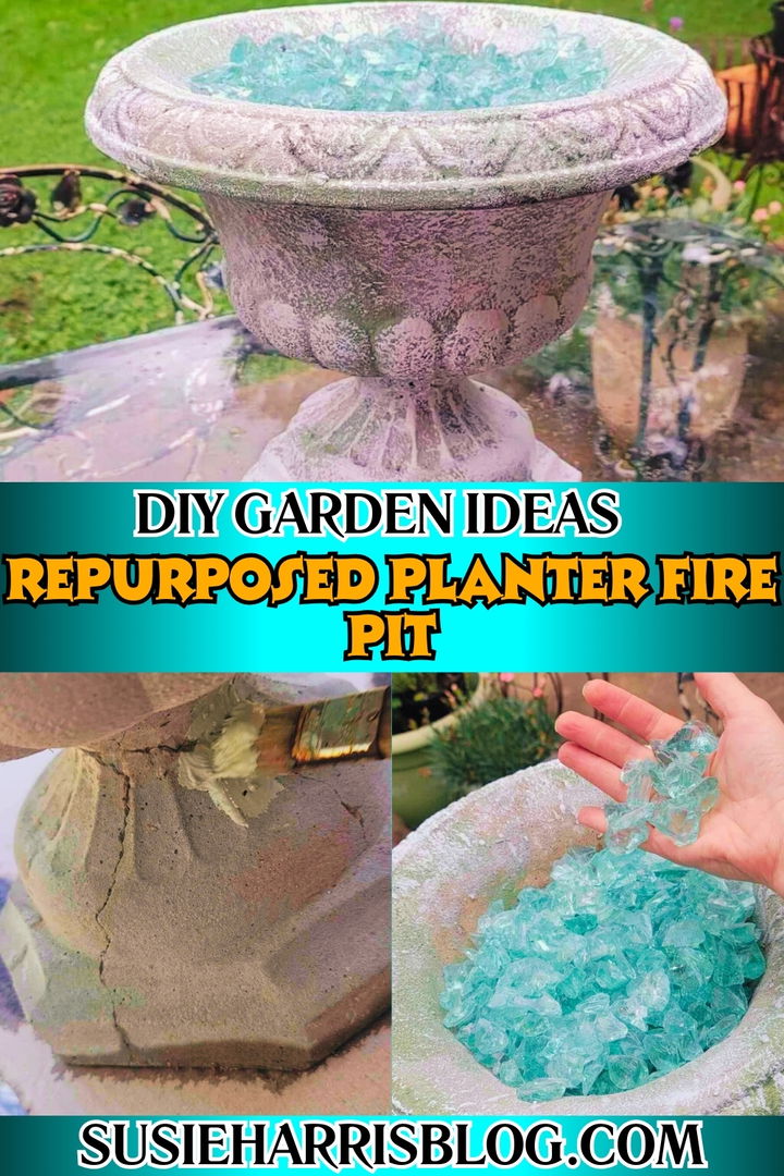 Repurposed Planter Fire Pit