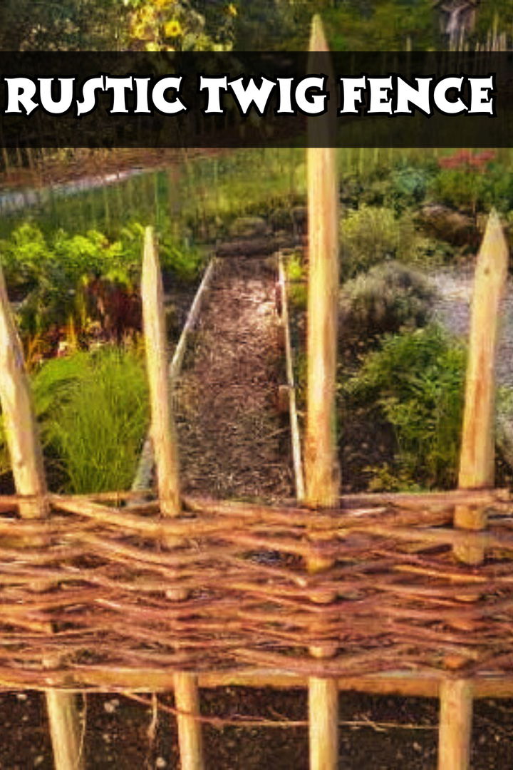 Rustic Twig Fence