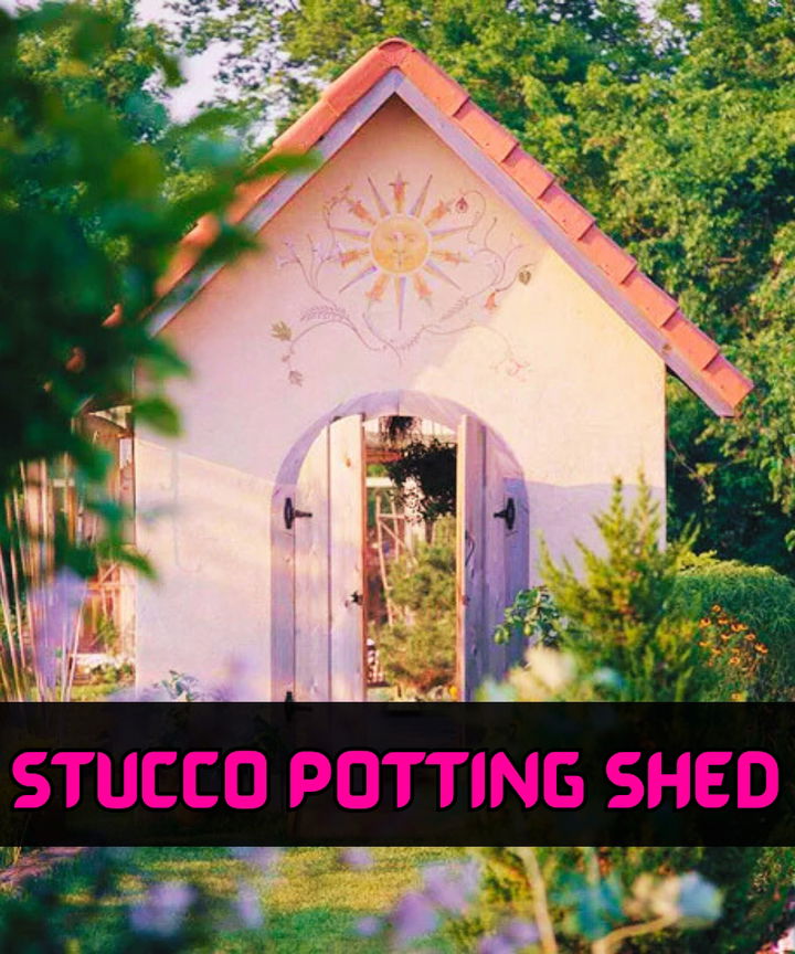 Stucco Potting Shed