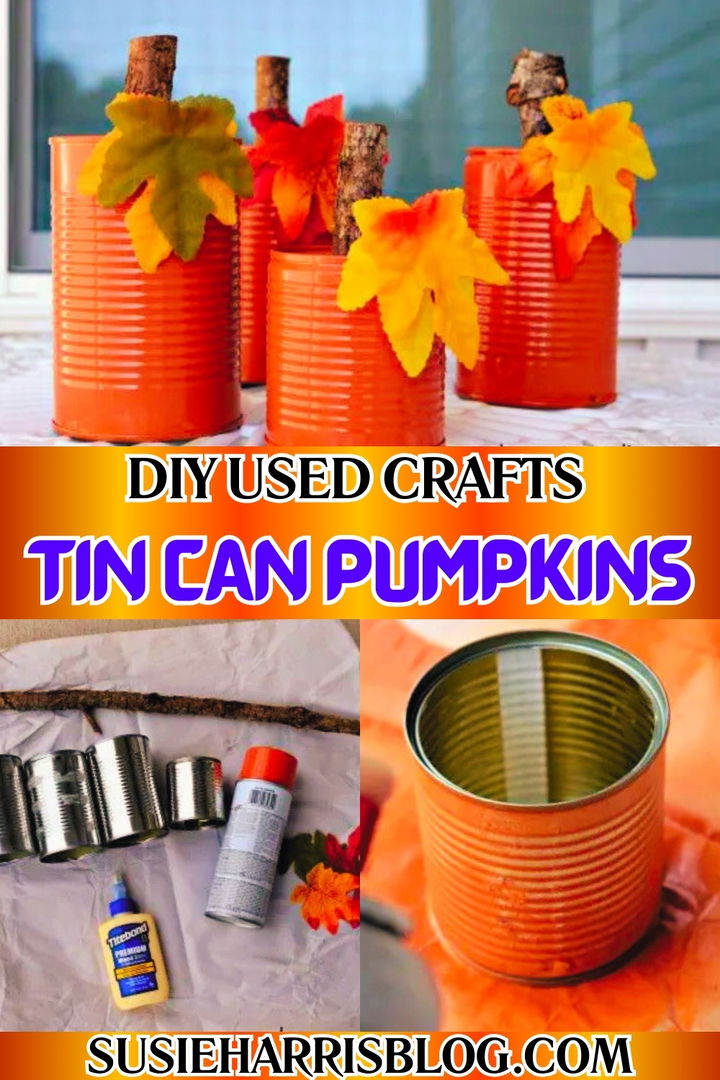 Tin Can Pumpkins