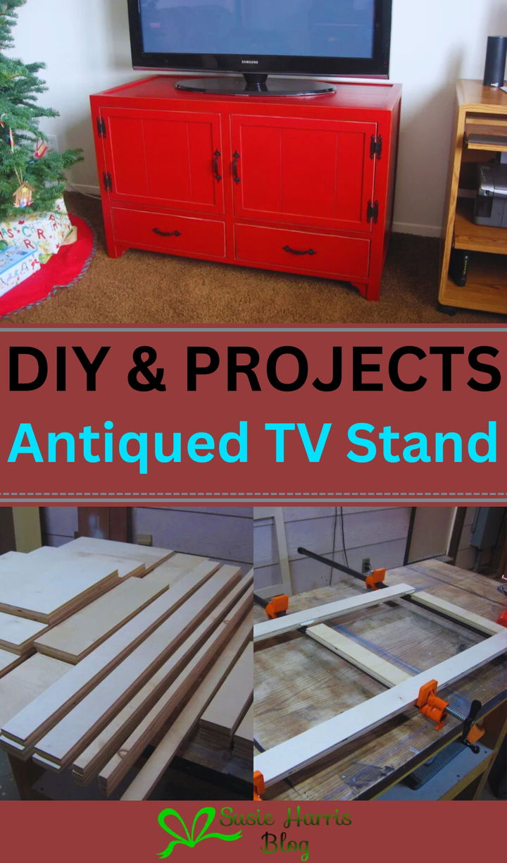 Antiqued TV Stand