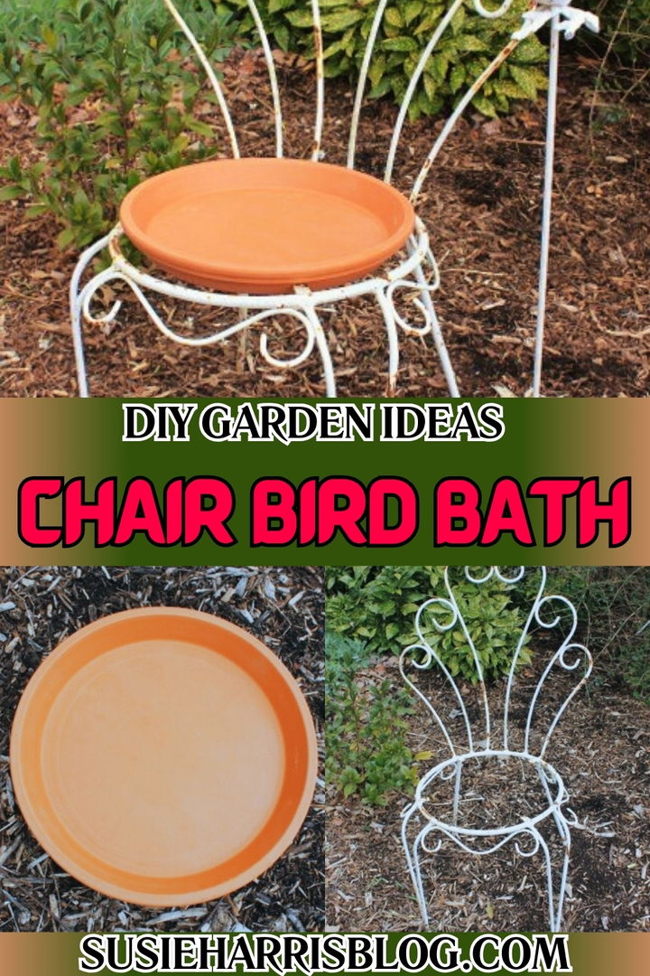 Chair Bird Bath