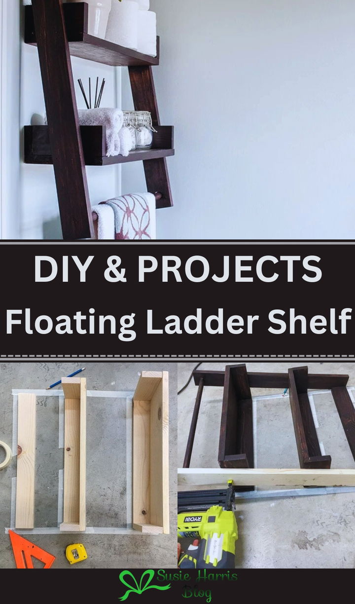 Floating Ladder Shelf