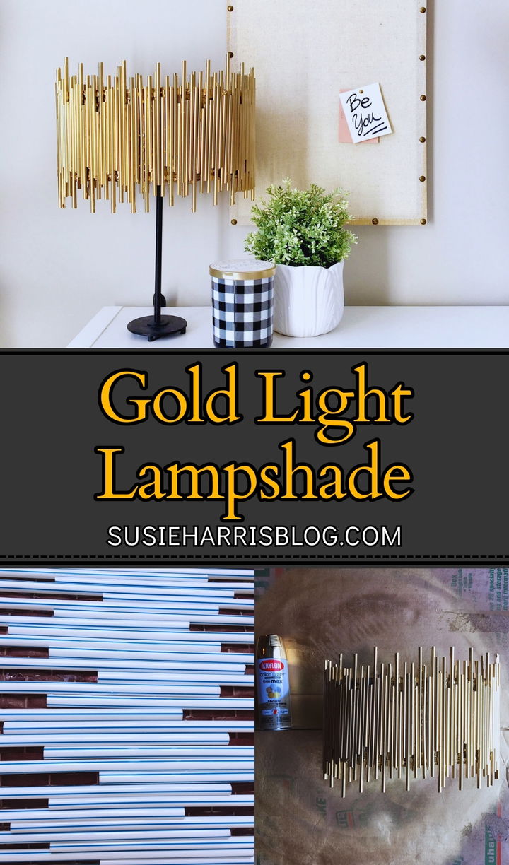 Gold Light Lampshade