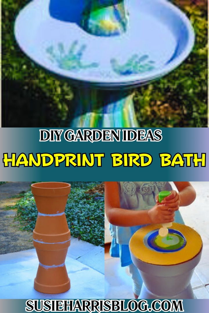 Handprint Bird Bath