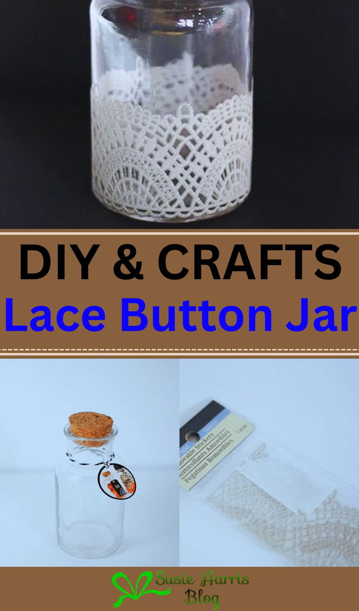 Lace Button Jar