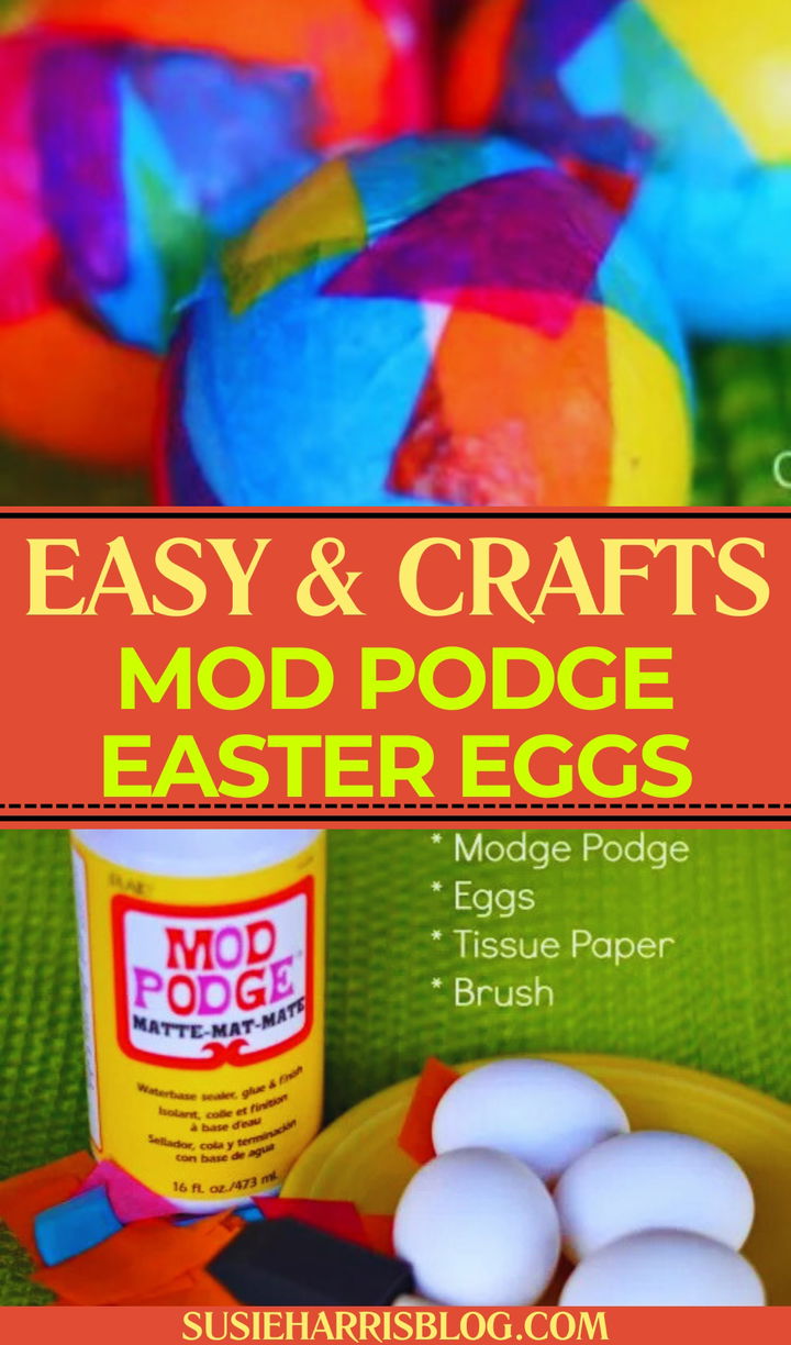 Mod Podge Easter Eggs