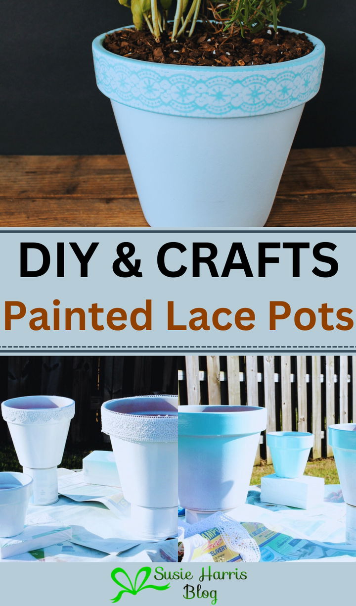 Painted Lace Pots