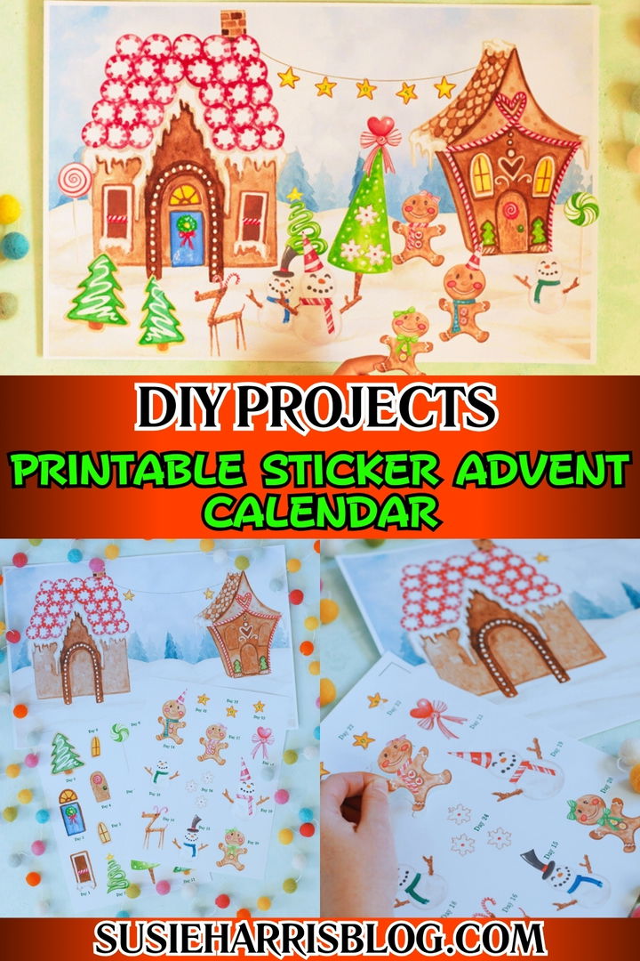 Printable Sticker Advent Calendar