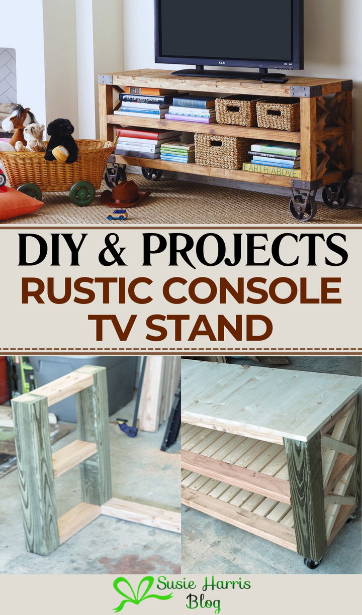 Rustic Console TV Stand