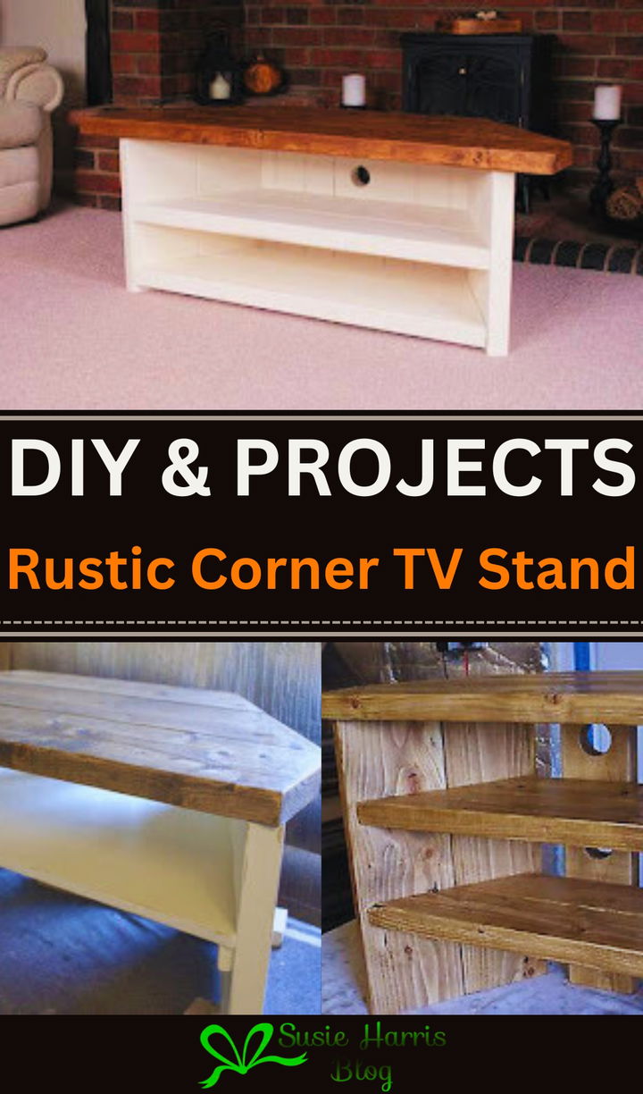 Rustic Corner TV Stand